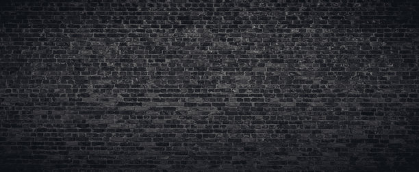 黑色或深灰色砖墙纹理背景图片下载