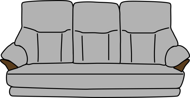 酷炫的“无腿”三座沙发图片下载