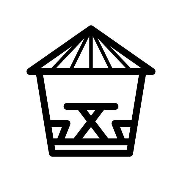 露台图标。黑色轮廓线轮廓。正面的看法。矢量简单的平面图形插图。孤立的物体在白色背景上。隔离。图片下载