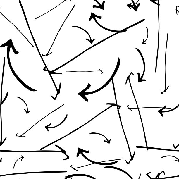 无缝图案与涂鸦箭头图片下载