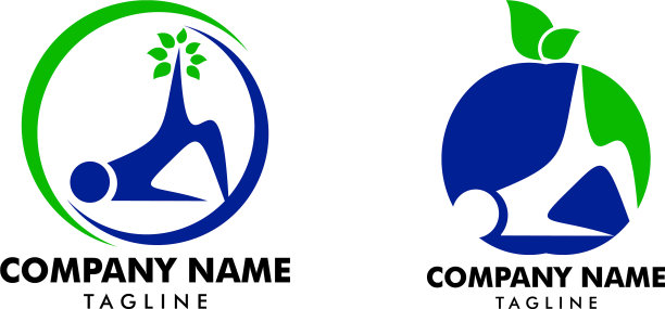 设置普拉提体操标志图标模板图片下载