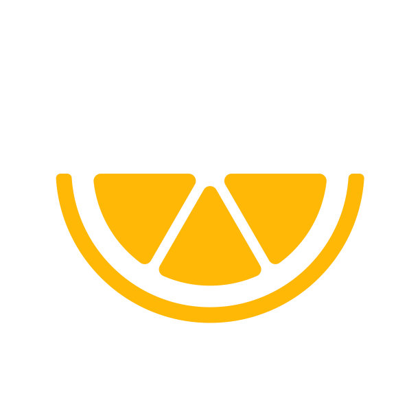 橙色的一半图片下载