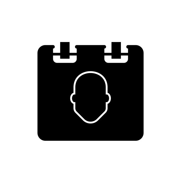 记事本和头部黑色图片下载