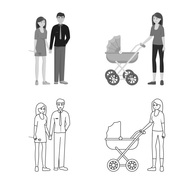 设计角色和化身符号集图片下载