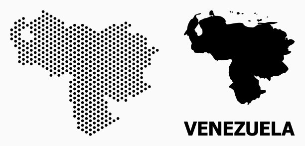 像素图案地图委内瑞拉图片下载