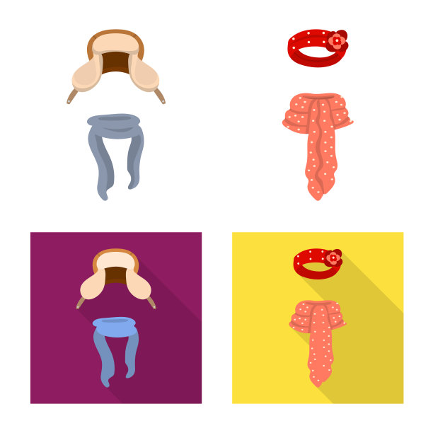 设计logo服装和纹理套装图片下载