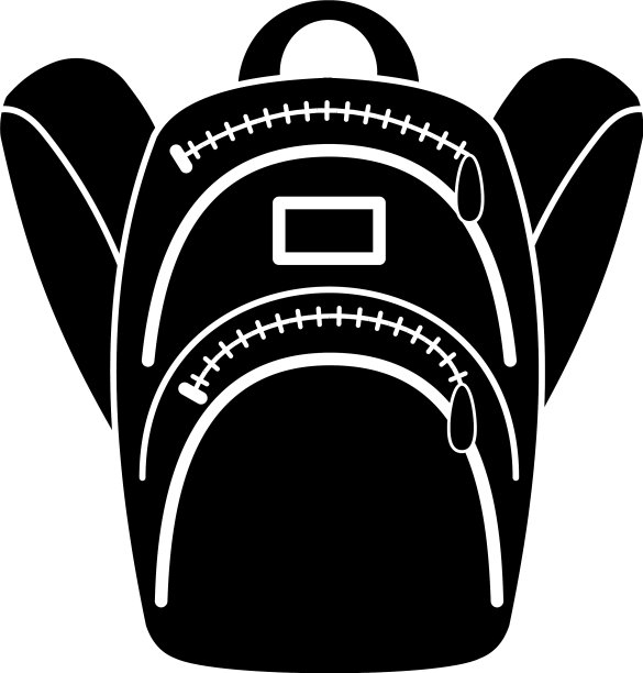 旅游背包图标风格简单图片下载