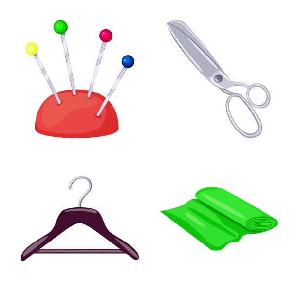 设计工作室和缝纫图标图片下载