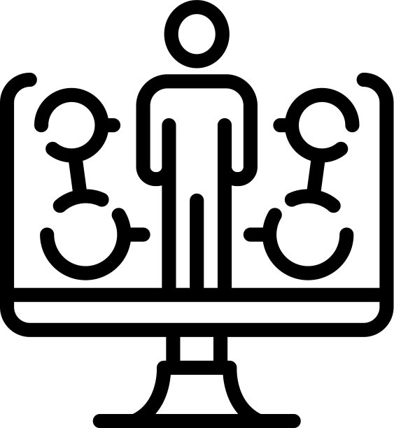 在线工作坊图标轮廓风格图片下载