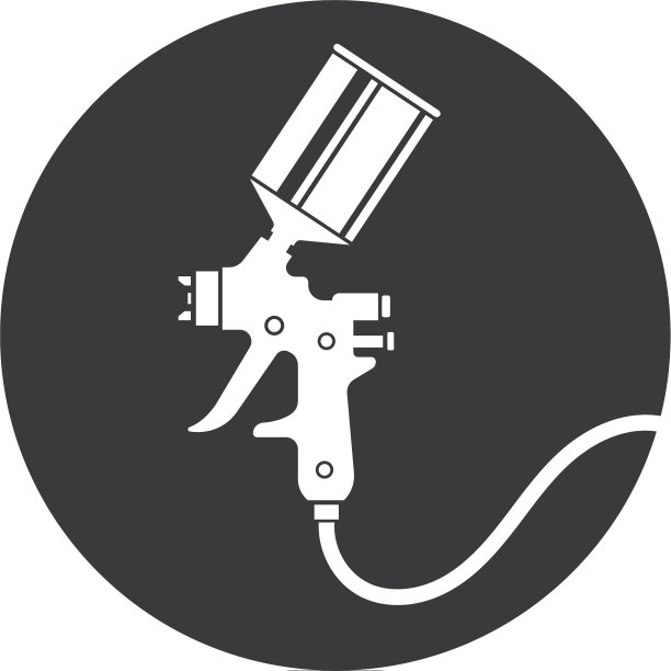 喷枪喷漆标志图标图片下载