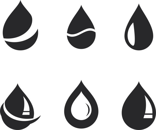 水滴标志模板图片下载