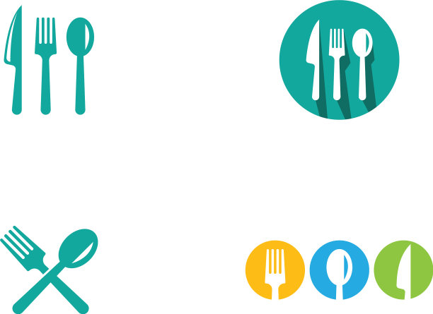 叉子和勺子图标图片下载