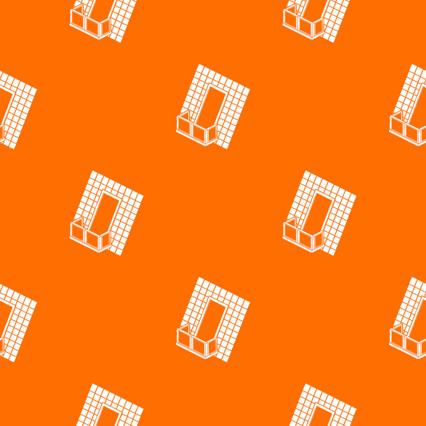 阳台下屋顶图案橙色图片下载