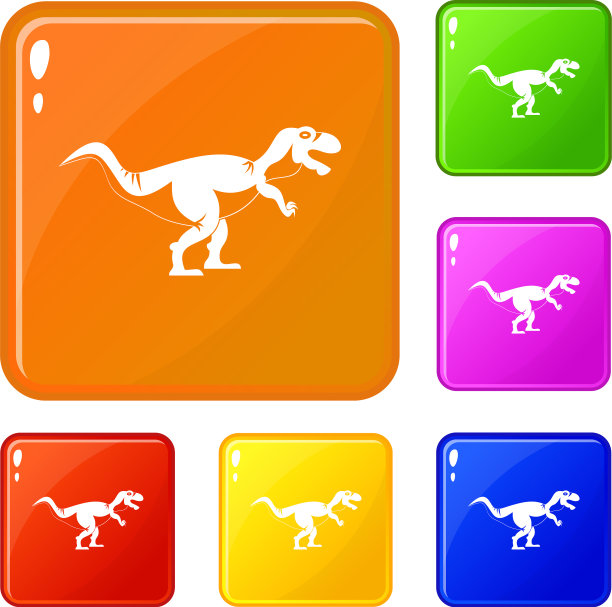 暴龙恐龙图标设置颜色图片下载