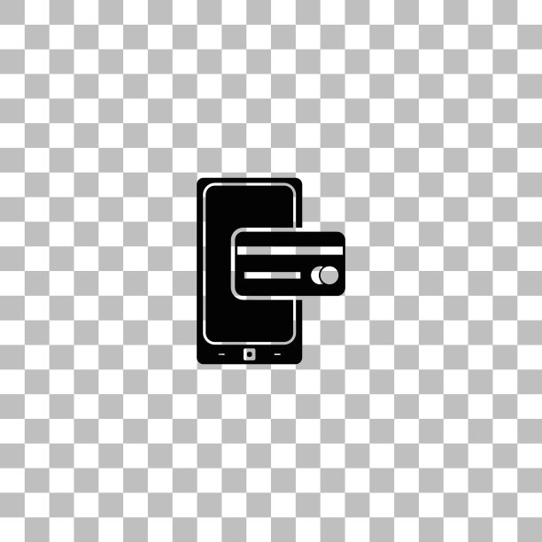 手机支付图标扁平风格图片下载