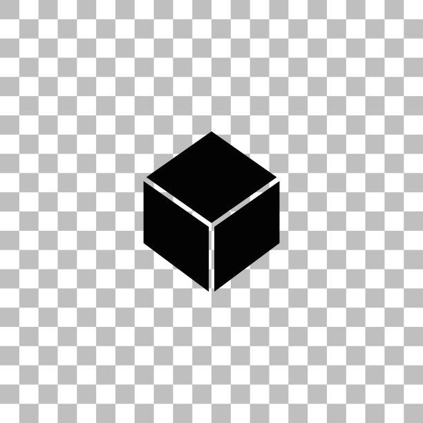 几何立方体扁平图标图片下载