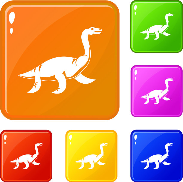 依拉丝摩龙恐龙图标设置颜色图片下载