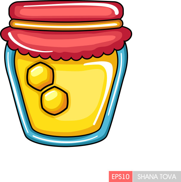 罐装蜂蜜，玫瑰，哈沙纳图标图片下载