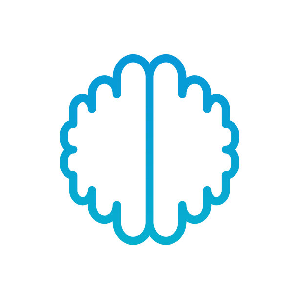 脑用现代形式的标志设计图片下载