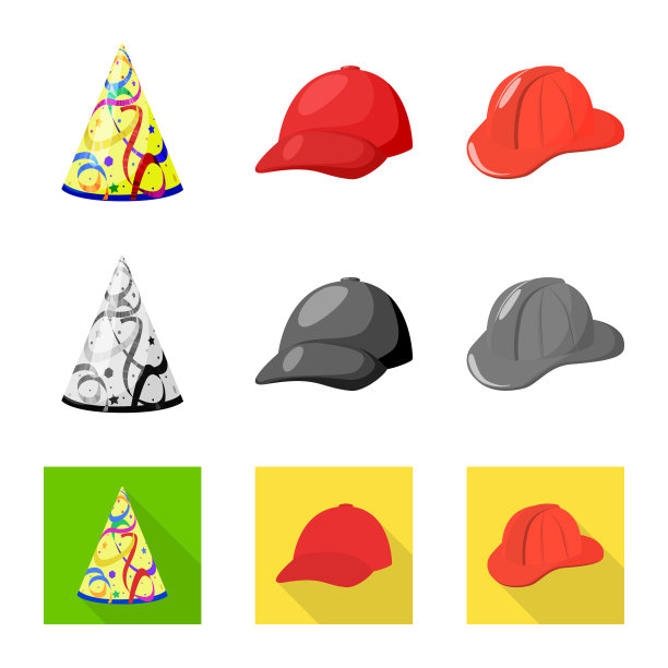 隔离物的衣服和帽子标志图片下载