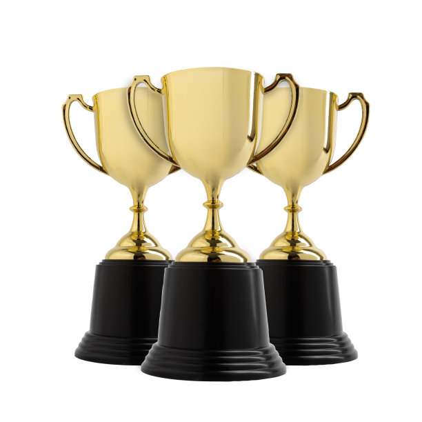 金色奖杯，白色奖杯图片下载