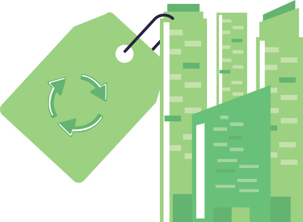 外立面建筑和标签商业回收图片下载