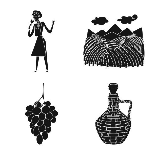 孤立的对象性质和产品标志集图片下载