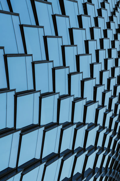 摩天楼外观，办公楼窗户图片下载