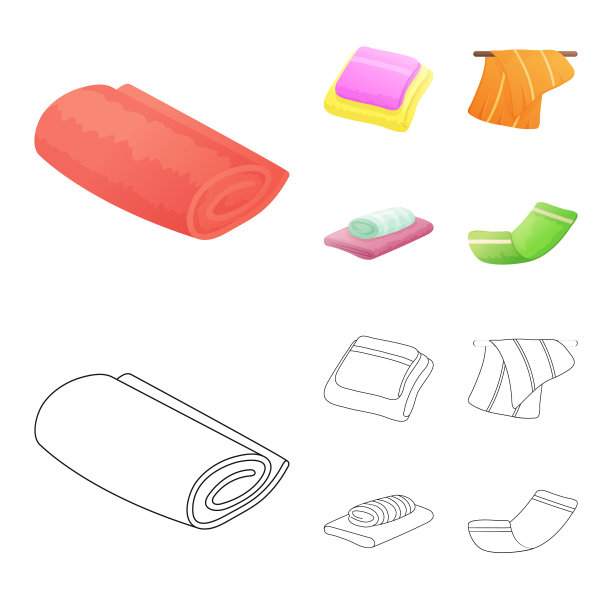 设计柔软和干净的标志集合图片下载