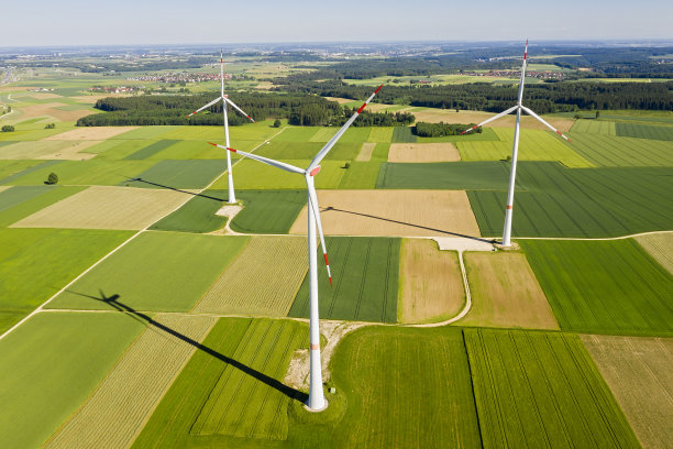 绿色能源，鸟瞰图片下载