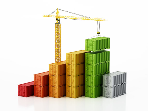 用于吊装集装箱的工业起重机图片下载