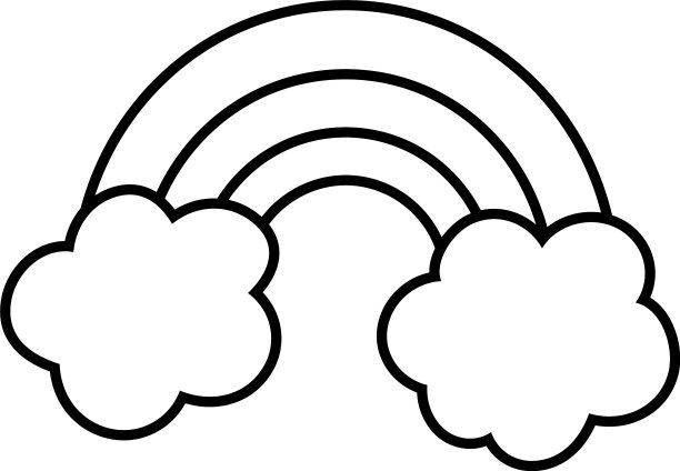 彩虹用云画设计图片下载