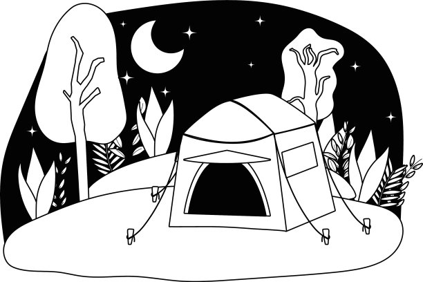 帐篷与露营设计图片下载