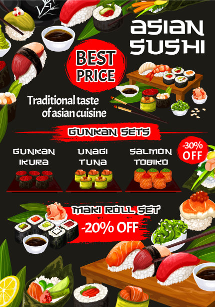 日本寿司卷，鱼，temaki，海鲜握寿司图片下载