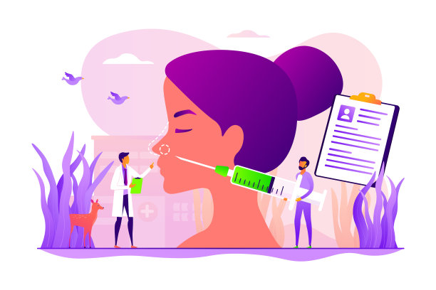 鼻整形术的概念图片下载