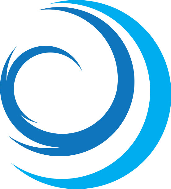 水波符号和图标标志模板图片下载