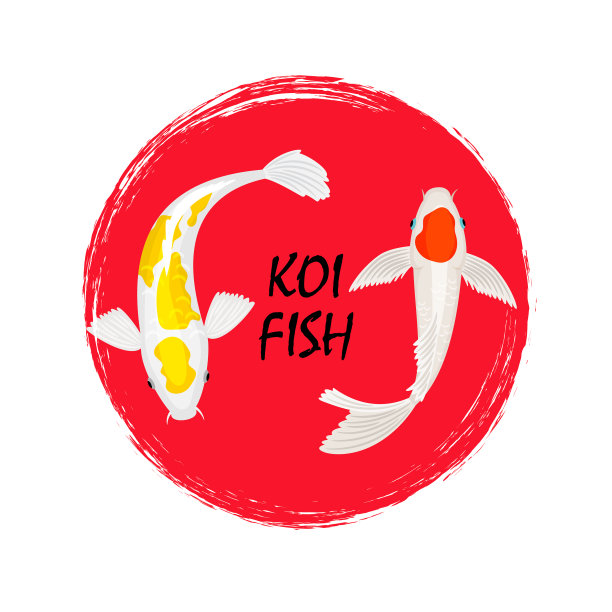 锦鲤标签设计与垃圾效果图片下载