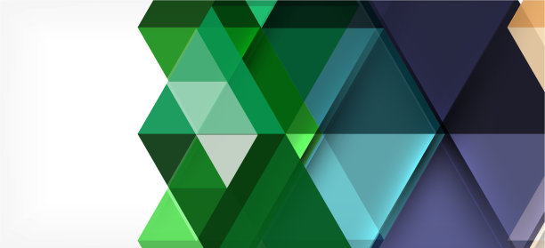 彩色重复三角形现代几何图片下载