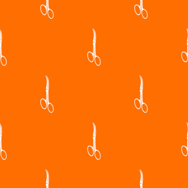 医院剪刀型橙图片下载