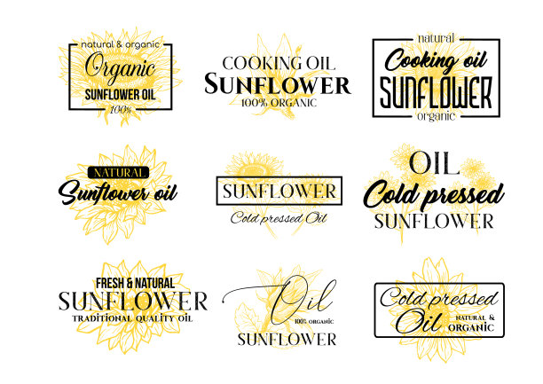 葵花油标志集技术野花图片下载