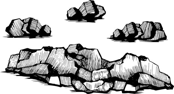 石头石头素描集图片下载