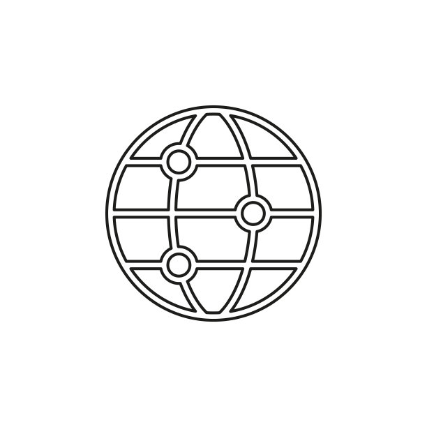 全球网络图标互联网科技图片下载