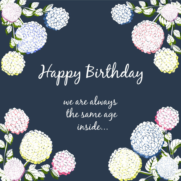 花美丽无缝图案-绣球图片下载