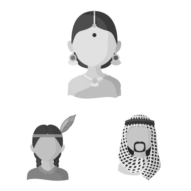 孤立的对象人和文化图标图片下载