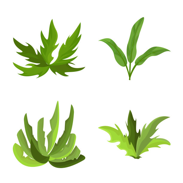 孤立对象花园和草地图标集图片下载