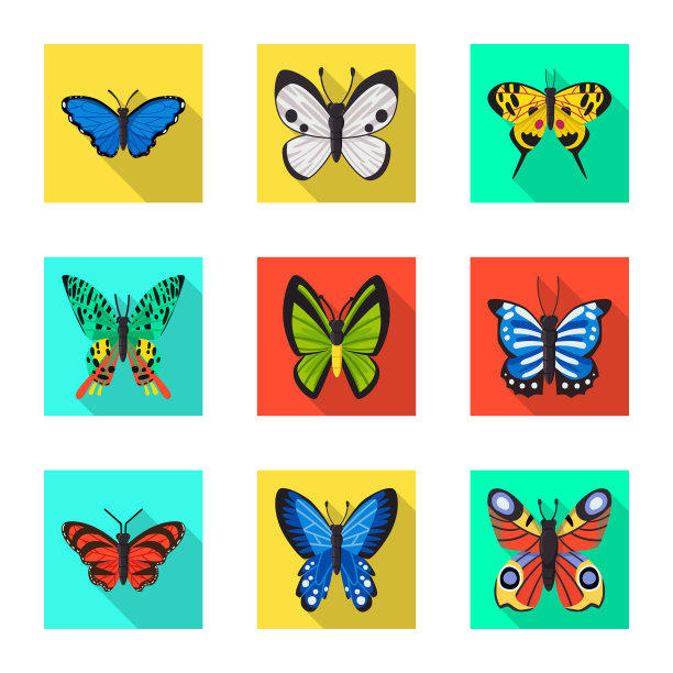 孤立物外来和植物标志集图片下载