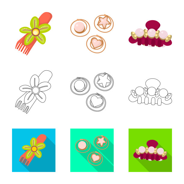 设计美观时尚的标志集图片下载