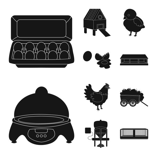 孤立的目标收获和农业标志集图片下载