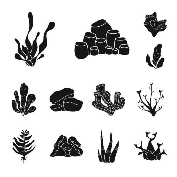 设计装饰和野生动物标志集图片下载