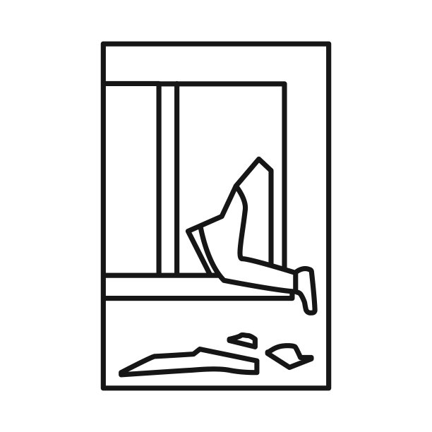 破碎的窗口图标图片下载